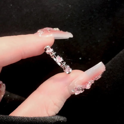 New Arrived Romantic Lovely Pink Bowknot Design, Female Exquisite Jewelry.