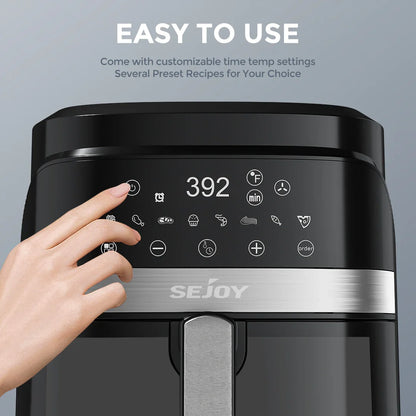Air fryer 8-in-1,6L  Electric Oven Oilless Cooker Keep Food Warm