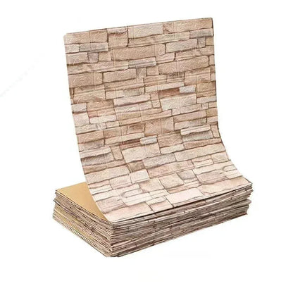 3D Self-Adhesive Wallpaper, 70cm*1/5/10m , Waterproof Brick Wall,  Living Room, Bedroom, Children's Room Home Decor