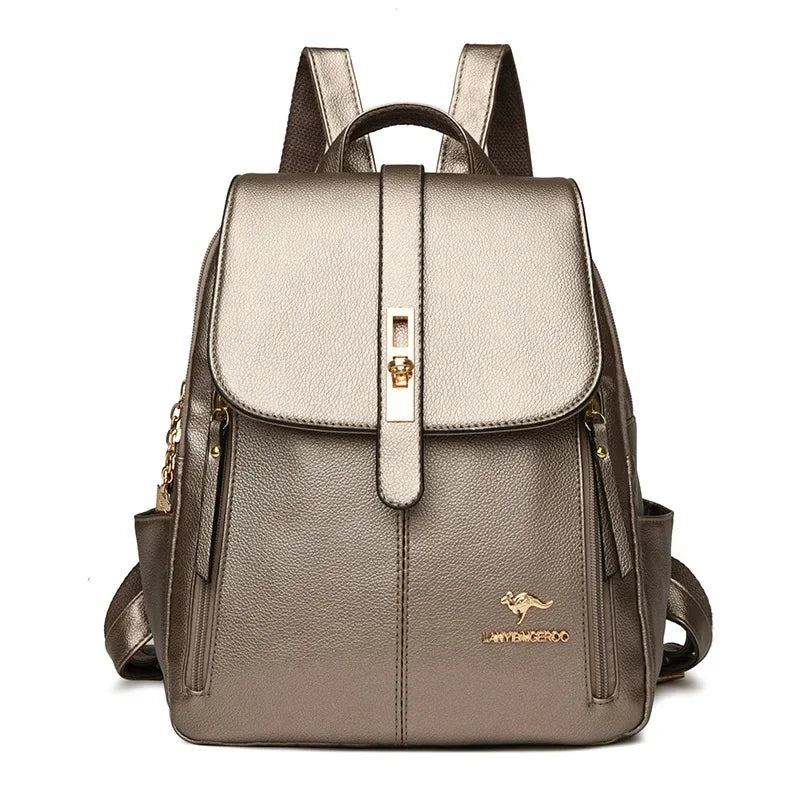 Fashionable Large Capacity Women Backpack, Simple Style Dual-Shoulder Bag.