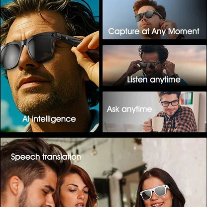 Xiaomi 8K HDSmart Glasses AI GPT, Camera, Bluetooth Call, 260Mah Battery, Voice Assistant ,Translate, office, Identify Objects.