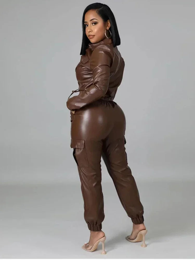 Two Piece Long Sleeve Cardigan Hidden Breasted Solid Zipper Fly Pencil Pants Slim Fit .