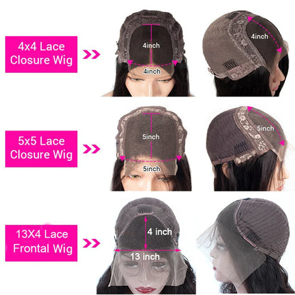 13x4 HD Lace Front Kinky Straight Wig | Long | Brazilian Virgin Hair | Pre-Plucked | Natural Hairline