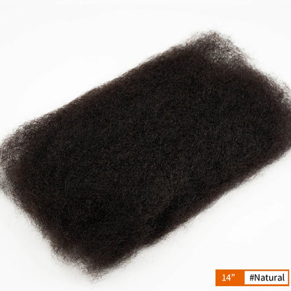 Afro Kinky Bulk Human Hair for Dreadlocks & Braiding | 100% Virgin Brazilian Remy Loc Extensions (50g)
