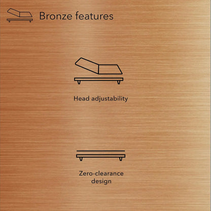Adjustable Bed Frame with Head Lift, Foldable Design, Removable Legs for Split Cal King Size