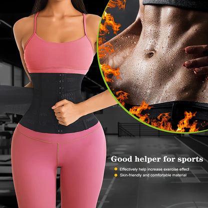 Waist Trainer for Women Under bust Waist Cincher Corset, Tummy Control Sport Girdle Hourglass Body Shaper.