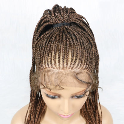 Kima Cornrow & Bantu Knot Braided Wig | Stitch Braids | Full Lace | Heat-Resistant Synthetic Hair