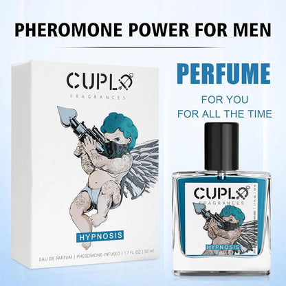 50ml Cupid Pheromone Cologne for Men, Hypnosis 2.0 Cologne Pheromone-Infused Long Lasting Scent.