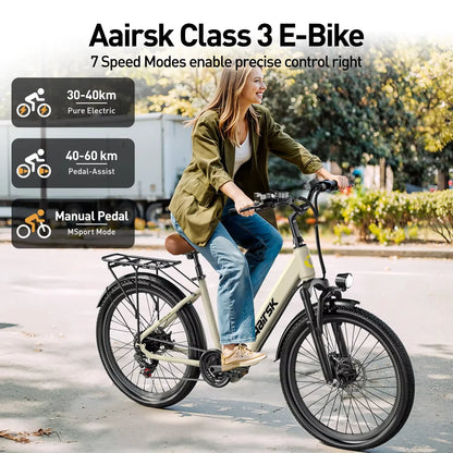 SU7 E-bike 250W Motor,36V13AH Commute Electric Bike, 24 inch Tire.