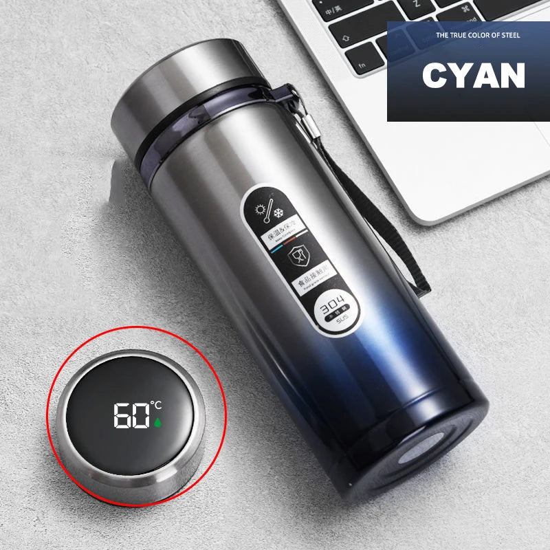 500ML-1Liter Stainless Steel ,Thermos Bottle with LED Temperature Display, Tea, Water Bottle, Portable Cups.