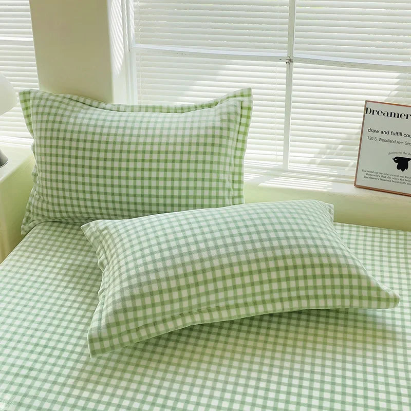 1/2pcs Soft Flannel Pillowcase Winter Warm  Cushion Cover Adult Kids.