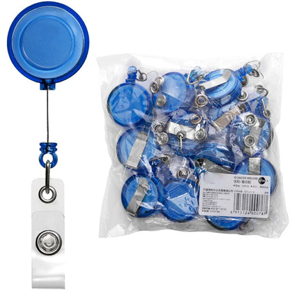10pcs Retractable Badge Holder Clips for Nurse ID Badge, Reel with Belt Clip Doctor ID Card Chain Clips School Student Office.