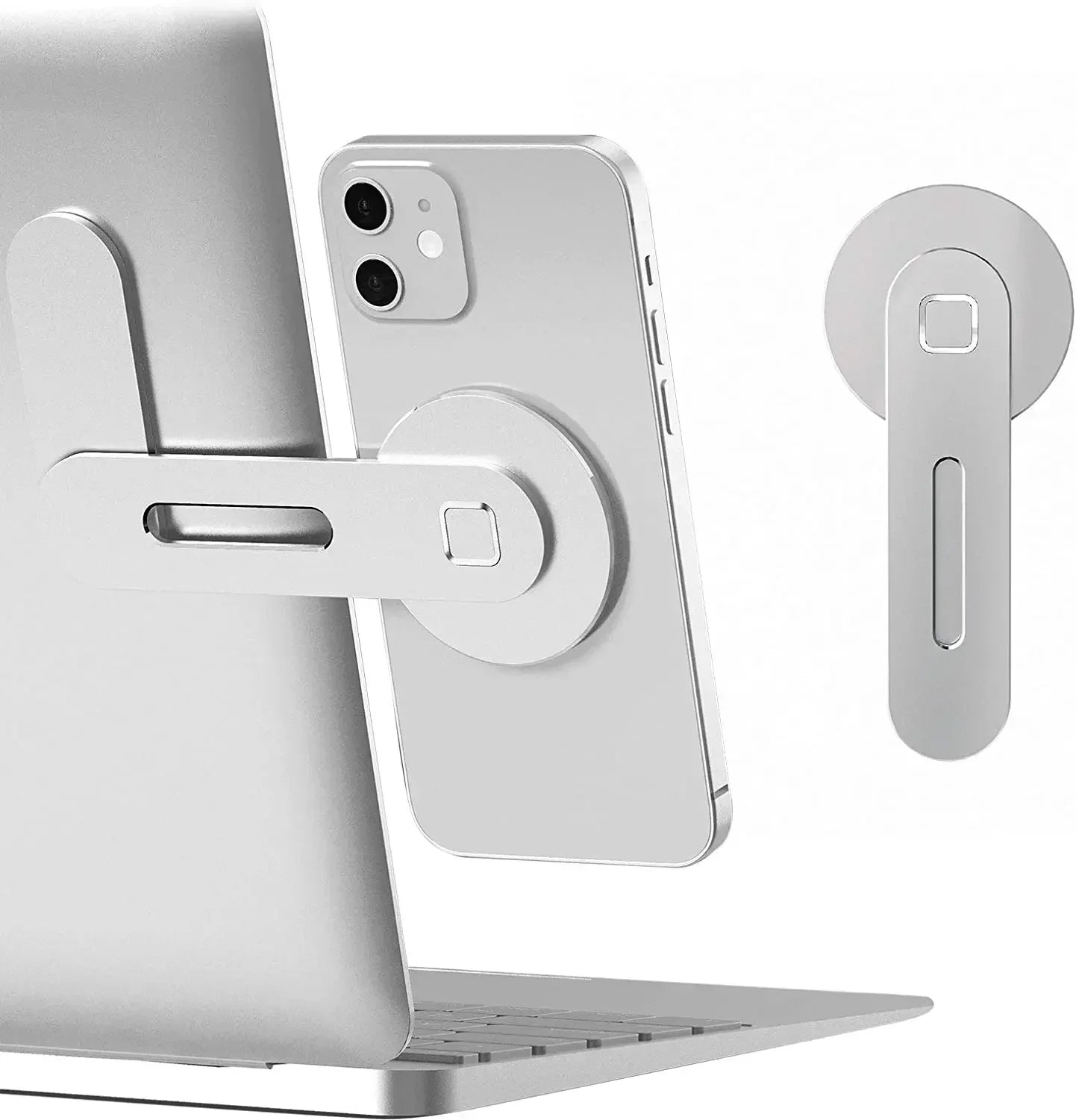 2025 Magnetic Laptop Phone Holder, Computer Monitor Side Cell Phone.  For iPhone 14 13 12 Series