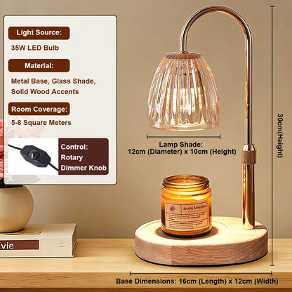 35W Candle Warmer Lamp, Aromatherapy ,Heating Lamp for Romantic Atmosphere.