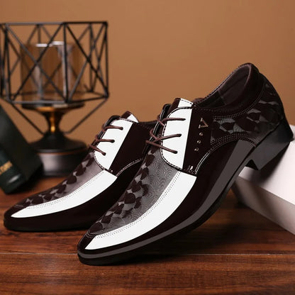 Men High-end Leather Shoes Business, Casual Leather Shoes Plus Size 39-47.