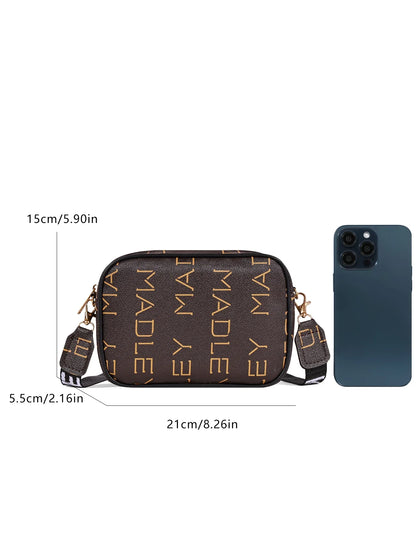 Fashion Multifunctional Small Crossbody Bag | Unisex Mini Wallet & Shoulder Bag for Daily Use & Travel (Plaid Pattern)