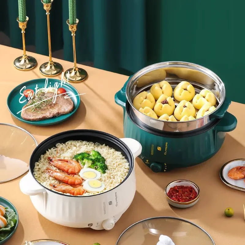 Electric cooking pot integrated multi-functional electric rice cooker.