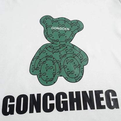 Summer Baby Girl Clothes Kid Boy Cartoon Bear T-Shirts Pants Suit Children Short Sleeve Top and Bottom 2 Pieces Set
