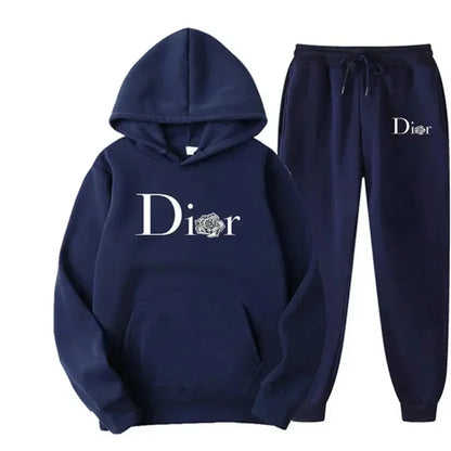 New Men Fashion Fitness Outdoor Jogging and Casual Sets, Autumn Two-piece Long-sleeved Sweatshirts and Sweatpants for Men.