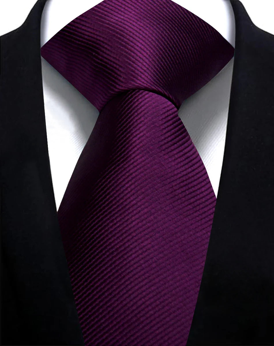 Solid Tie 7.5cm Necktie For Men Fashion, Wedding  Slim Blue Gray.