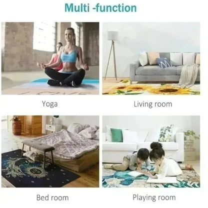 Modern Golden Luxury Carpet Washable Lounge Rug, Large Area Living Room Sofa Decoration Rug Bedroom Decor.