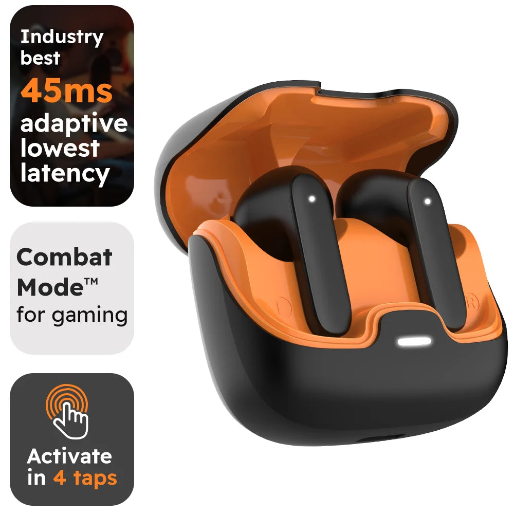 Bluetooth 5.4 TWS Wireless Bluetooth Earphones, Ultra-low Latency Dual Microphone Noise Cancelling.