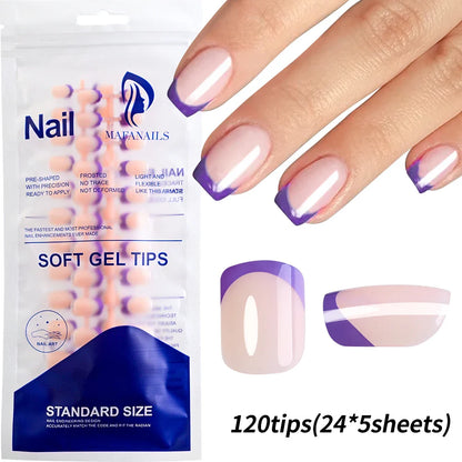 576pcs/Box Colorful Fake Nails Black Red Design, Oval Short Square Press On Mixed Full Cover Nail Tips.