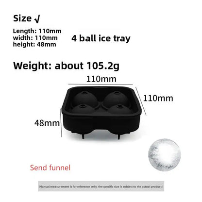 4/6/8/15Grids Silicone Ice Cube Molds ,Spherical Ice Molds Reusable Whiskey Ice Cube Molds.