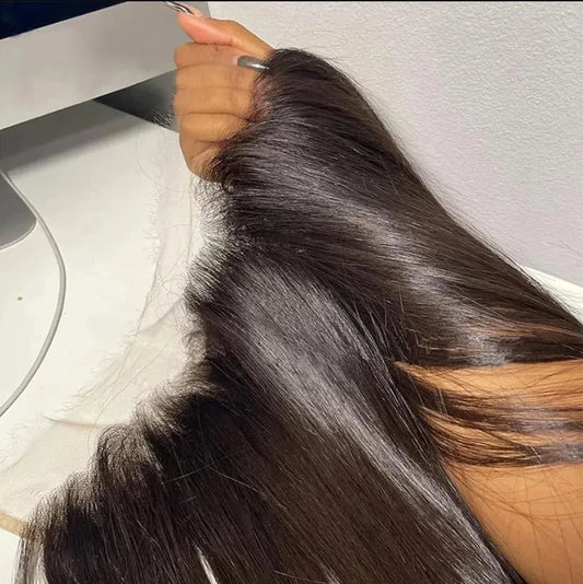 Straight HD Transparent Lace Frontal Wig | 13x4 & 4x4 Lace Closure | Pre-Plucked Human Hair