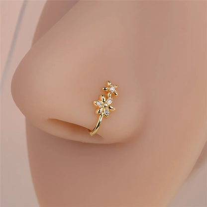 Nine Pieces Of Piercing-Free nose Rings, U-Shaped Nose Clips