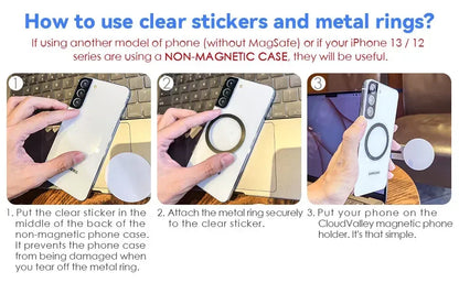 2025 Magnetic Laptop Phone Holder, Computer Monitor Side Cell Phone.  For iPhone 14 13 12 Series
