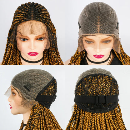 KIMA Beaded Cornrow Braids Bob Wig | Lace Front