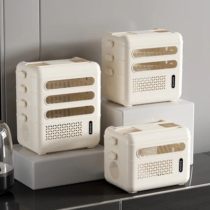 Router Organizer Box Multi-Functional Storage Shelf, Cable Management Large Capacity for Power Strips Charging Cords