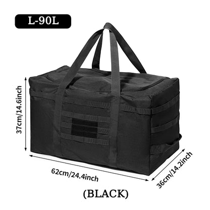 Large Duffle Bag (60L/90L Capacity Optional) - For Gear Load Out, Camping Storage, Deployment Cargo & Travel Sports Equipment.