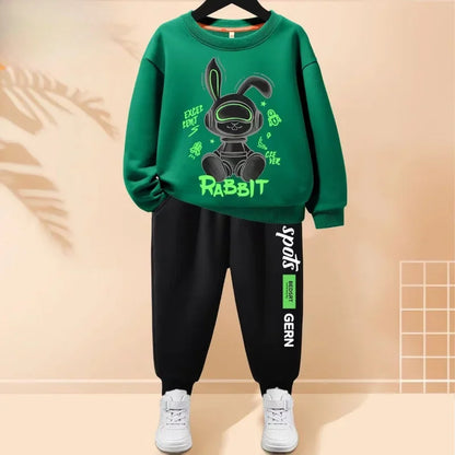 Autumn Baby Boy Clothes, Fashion Printed T-shirts and Pants, 2 Pieces Set.