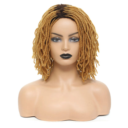 10" Ombre Dreadlock Wig | Sister Locs | Faux Locs Crochet Braids | Synthetic Twist Hair