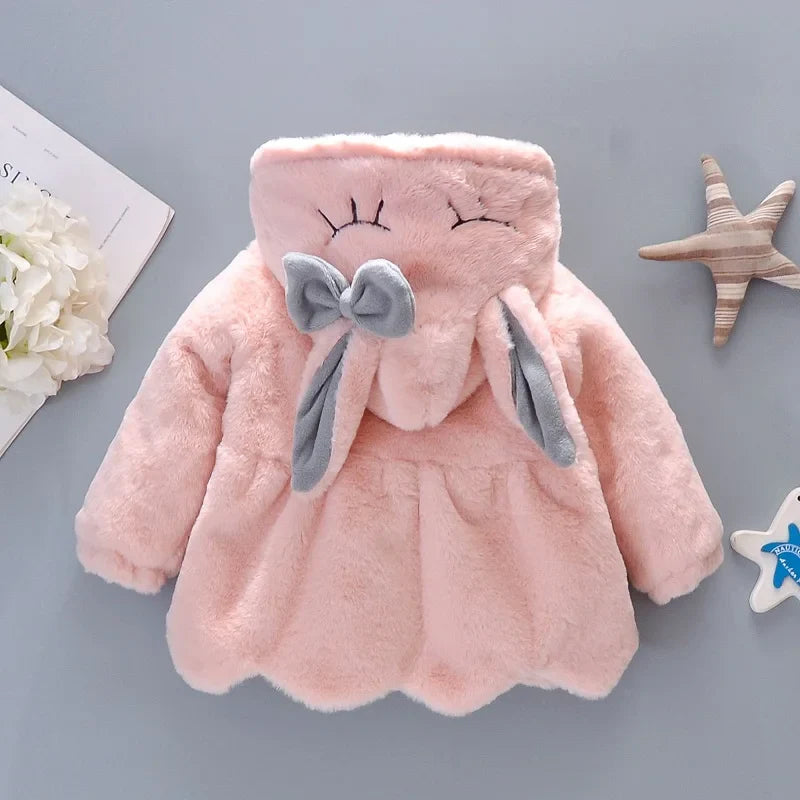 Winter Baby Girl Coat Cute Crossbody Bag  (0-3 Years Old)