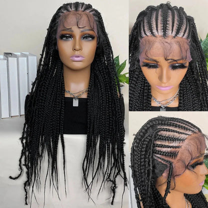 Lace Front Braided Wig | Baby Hair | Kanekalon Synthetic | Black Women