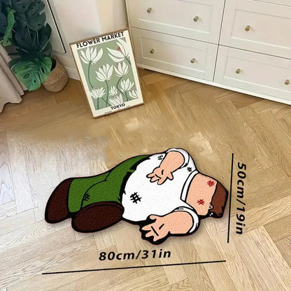 VIKAMA American-Style Cartoon Prone Figure Carpet.