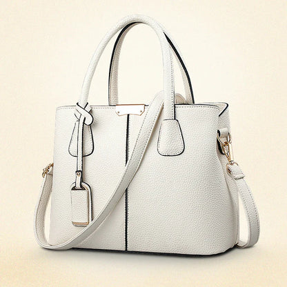 Ladies Large Tote Bag | New Fashion Women's PU Leather Square Shoulder & Crossbody Handbag (Bolsas Femininas Sac)