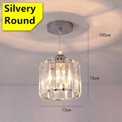 LED Creative Personality Crystal Ceiling Lamp Corridor Entrance Chandelier.