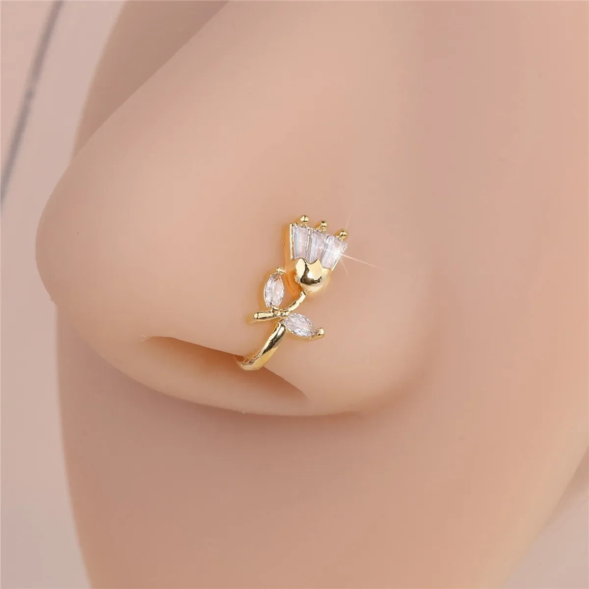Nine Pieces Of Piercing-Free nose Rings, U-Shaped Nose Clips