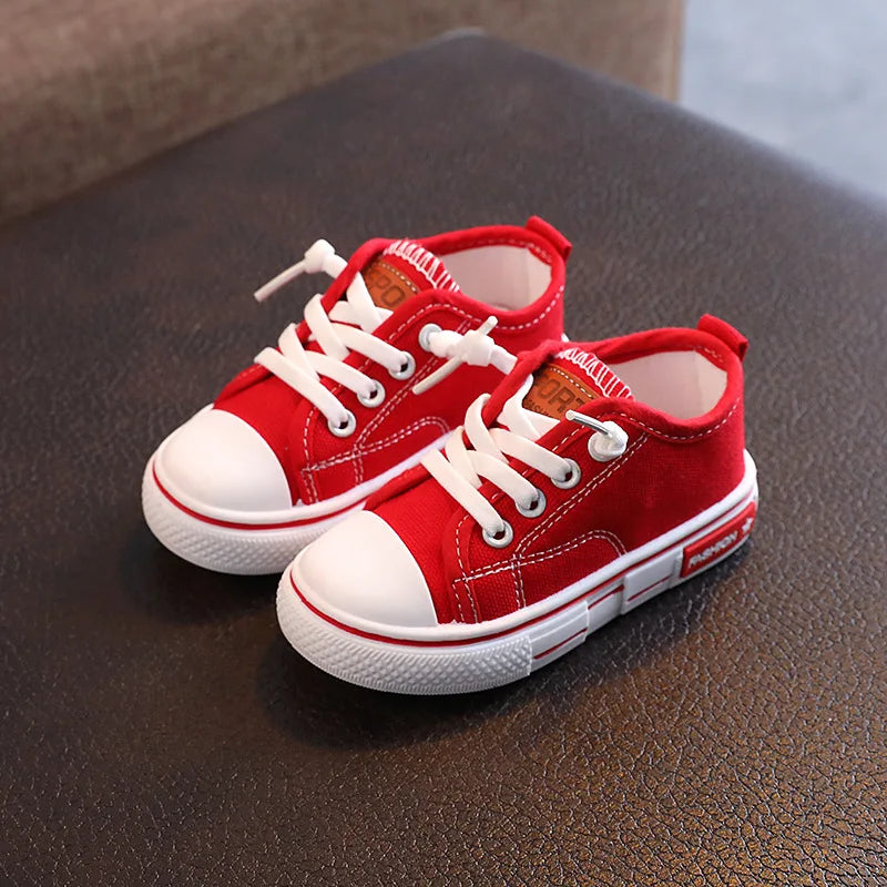 2025 New Children's Canvas Shoes, Fashion Baby Board Shoes, Girls' Breathable Shoes Boys' Casual Shoes.
