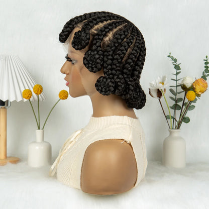 KIMA Dutch Cornrow Braided Full Lace Wig | Easy Install Dreadlocks Braid Wig
