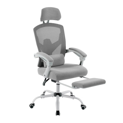 Ergonomic Reclining Mesh Living Room Rocking Chair  Swivel   Lumbar Support