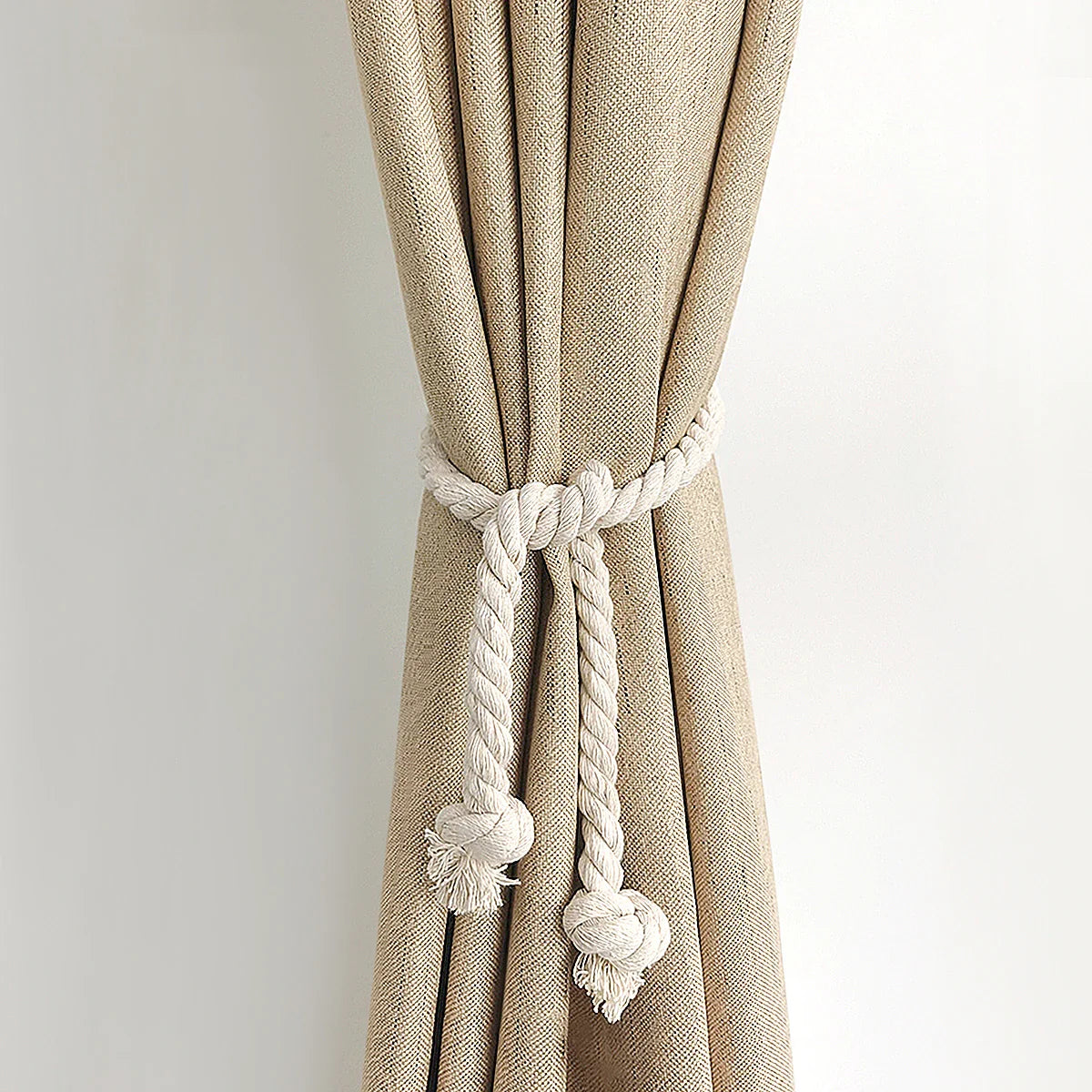 2 PCS 1Set Modern Pure Curtain Tie Back Decorative Curtain Hold Back Rope.