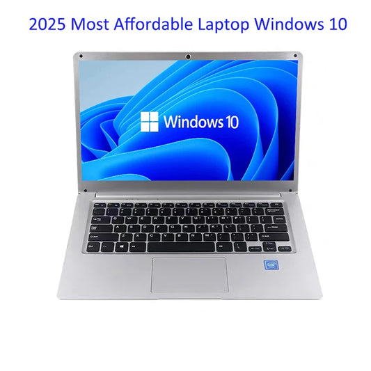 2025 14 inch Affordable Student Laptop, Budget-Friendly Notebook Windows 10 for School, Lightweight intel.
