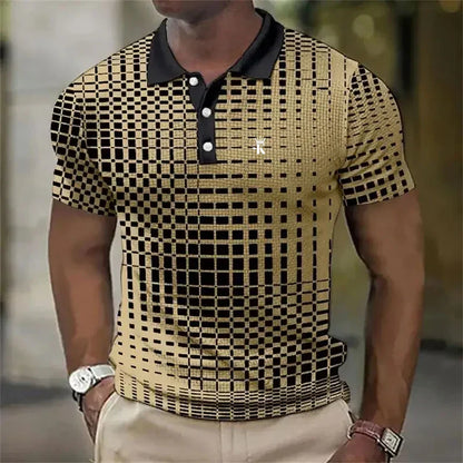 Men Polo Golf Shirt Work, Casual Collar Short Sleeve Basic Color.