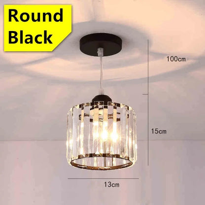 LED Creative Personality Crystal Ceiling Lamp Corridor Entrance Chandelier.