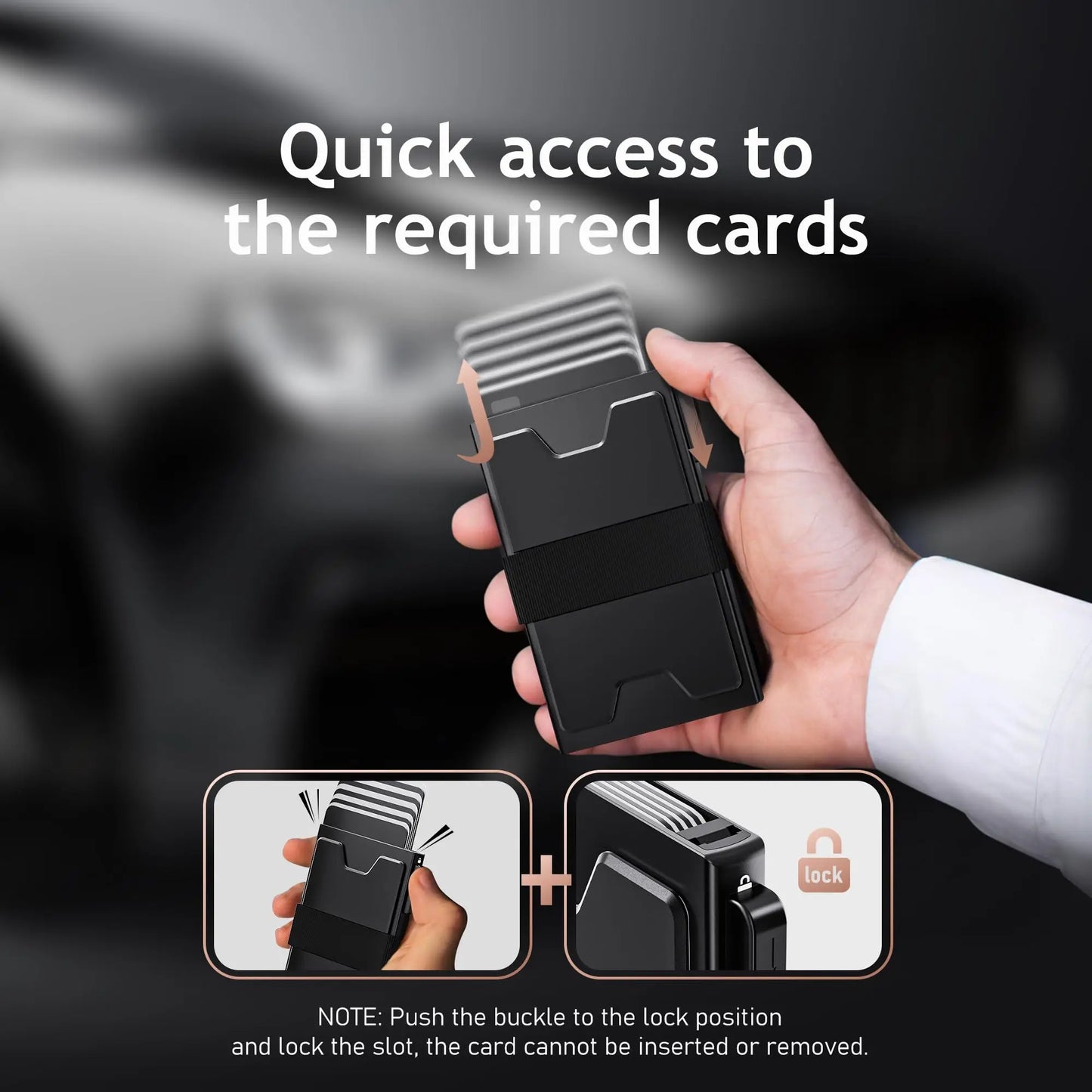 Slim Card Holder Wallet for Men, RFID Blocking Minimalist Men Wallet.